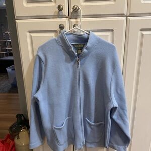 L.L. Bean Sky Blue Women's Fleece Jacket